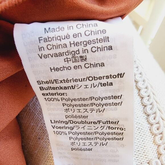 MADEWELL SMOCKED POLKA DOT AMBER WHITE DRESS SIZE XXS (STRETCH WAIST) - Picture 4 of 8